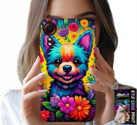ETUI DO SAMSUNG GALAXY XCOVER 7 - KWIACISTE WZORY PIESEK PIES JORK PLECKI