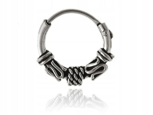 KOLCZYK SREBRNY NA CHRZĄSTKĘ NAUSZNICA PRZEKŁUTE UCHO kn155 na Arena.pl