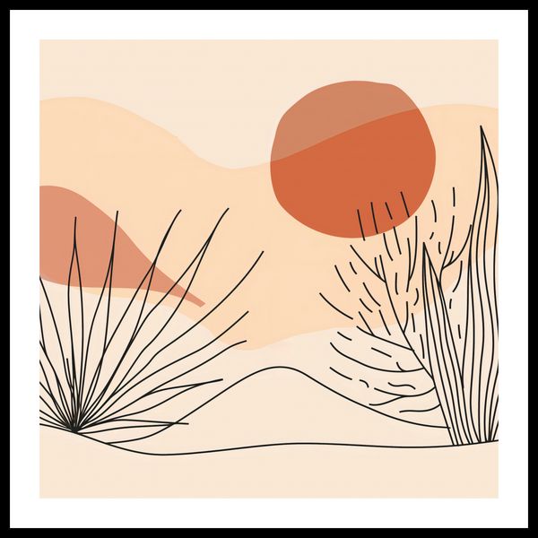 Plakat 70x70cm Miękka Roślinność zdjęcie 3