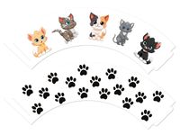 Papilotki do muffinek babeczek Kotki, 6 szt.