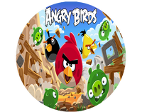 Opłatek na tort Angry Birds