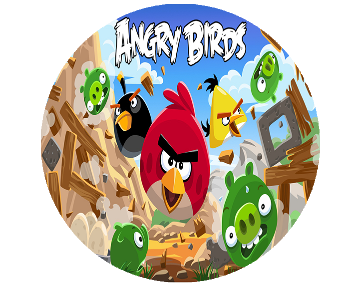Opłatek na tort Angry Birds zdjęcie 1