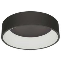 Plafon LAMPA sufitowa CHIARA 3945-832RC-BK-3 Italux okrągła OPRAWA metalowa LED 32W 3000K pierścień ring czarny