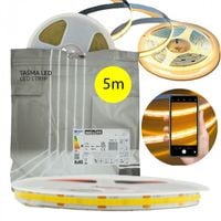 Taśma LED COB 12V 5M rolki NEON linia biała ciepła 3000k 900lm/m 10W