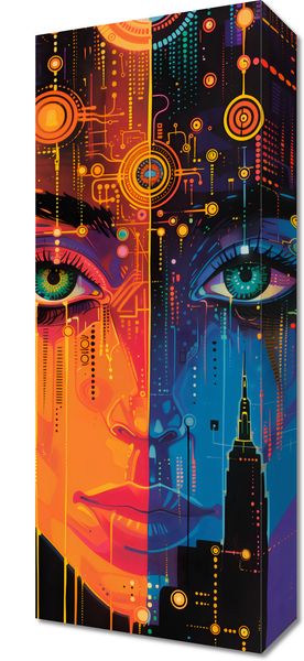 Obraz 20x50cm Cyfrowa Psyche zdjęcie 1