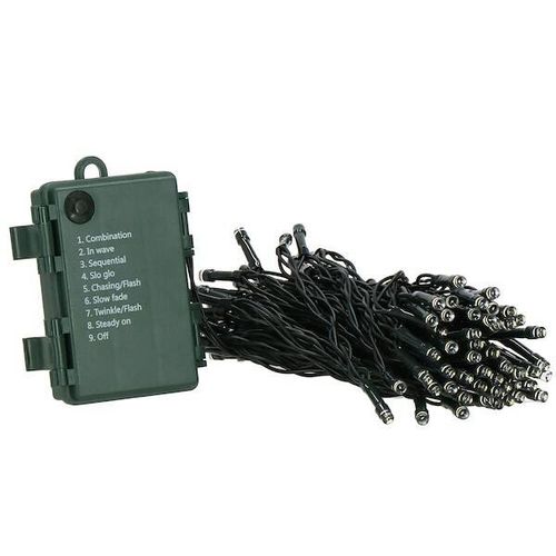 Lampki choinkowe 50 Led na baterie multikolor z programatorem na Arena.pl