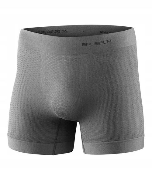 Brubeck Bokserki męskie BASE LAYER szare L zdjęcie 1
