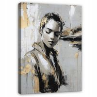 OBRAZ DO SALONU SYPIALNI KOBIETA TWARZ GLAMOUR NA PŁÓTNIE ŚCIANĘ 60x40