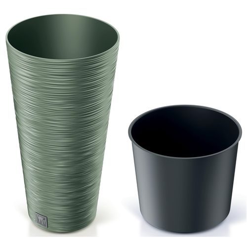 Doniczka okrągła Furu Slim DFRH300, 30x58cm, Kolor Ziemisty zielony na Arena.pl