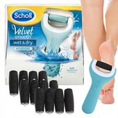 ELEKTRYCZNY PILNIK DO STÓP SCHOLL VELVET WET DRY Z KRYSZTAŁKAMI + 13 ROLEK