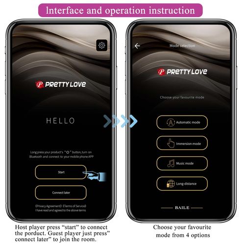 Pretty Love - Klay, 10 Vibration Functions 10 Thrusting Settings Mobile App na Arena.pl