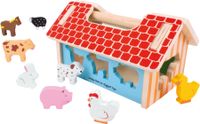 Drewniany Domek i Sorter - Farma ze Zwierzątkami