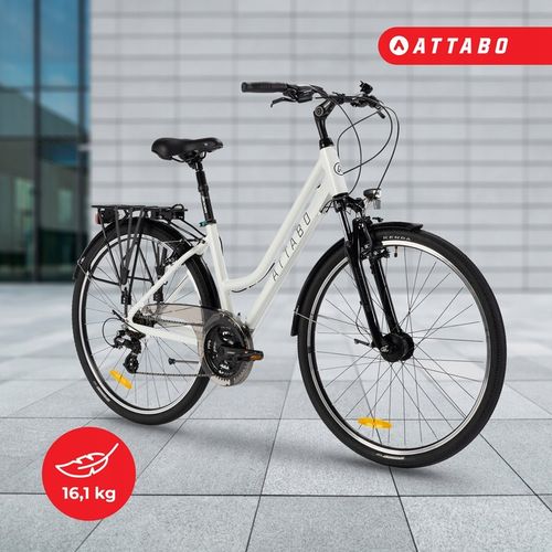 Rower trekkingowy damski ATTABO 17" Shimano Altus Dynamo Nexus Suntour na Arena.pl