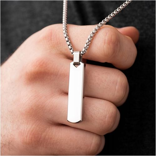 Naszyjnik z grawerem Twoich oczu PREZENT DLA MĘŻCZYZNY stal 316L BLINGART na Arena.pl