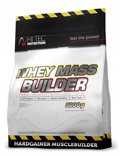Hi TEC Whey Mass Builder- 3000 g GAINER MASA XXL na Arena.pl