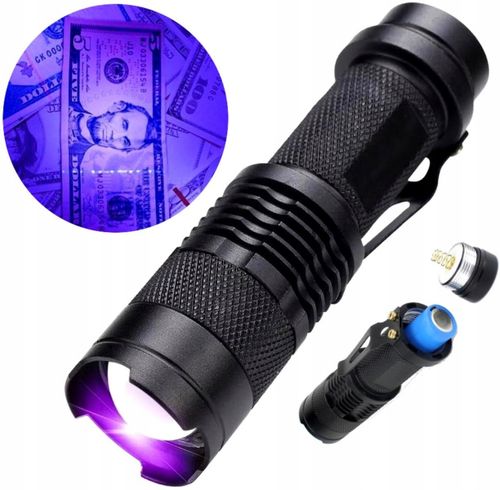 Tester Latarka Uv Detektor Led Dioda Bursztyn Mocz na Arena.pl