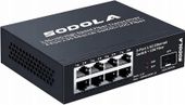 8-portowy przełącznik 2,5 GB + 10G Plug&Play czarny SODOLA