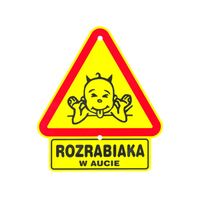 trójkąt rozrabiaka w aucie