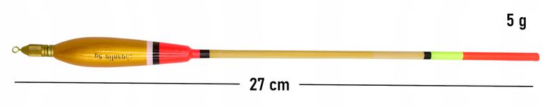 SPŁAWIK WAGGLER Z REGUL DOCIĄŻENIEM 27 cm 5 g zdjęcie 2