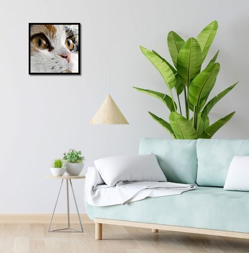 Plakat 40x40cm Nitkowany Kot na Arena.pl