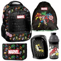 Plecak szkolny tornister Marvel Avengers Paso czarny dla chłopca 1-3 klasa