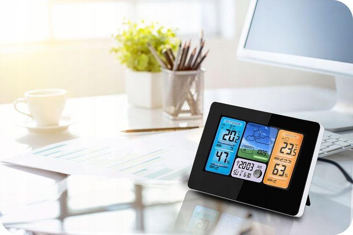 BEZPRZEWODOWA STACJA POGODY POGODOWA HIGROMETR zdjęcie 10