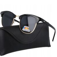 MĘSKIE Okulary Słoneczne Polaryzacyjne nerdy UV PRZECIWSŁONECZNE UV400