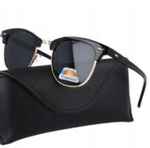 MĘSKIE Okulary Słoneczne Polaryzacyjne nerdy UV PRZECIWSŁONECZNE UV400