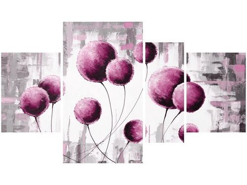 120CM 70 OBRAZ 4 ELEM ABSTRAKCYJNE DMUCHAWCE FUKSJI ŚCIENNY na Arena.pl