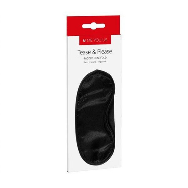 Maska- Me You Us Tease And Please Padded Blindfold Black zdjęcie 4