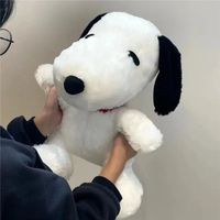 30cm Cartoon Cute Snoopy Pluszowa zabawka Poduszka Sofa Powrót Pluszowa lalka Prezenty dla dzieci