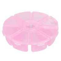 POJEMNIK plastikowy 100mm 8-komorowy różowy 1szt.