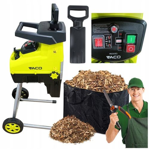 ROZDRABNIACZ ELEKTRYCZNY DO GAŁĘZI 3000W Rębak VACO + Kosz GRATIS na Arena.pl