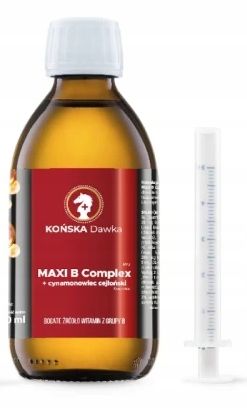 Witamina B B1B2 B3 KOŃSKA DAWKA Cynamonowiec cejloński MAXI B Complex 125ml na Arena.pl