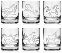 Szklanki do whisky 300ml Konie (C847) | Szkło-Krosno | 6szt.