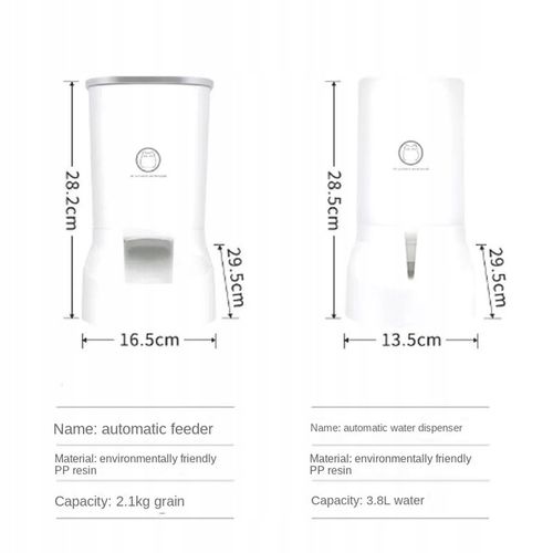 2 SZT DOZOWNIK KARMY + WODY dla psa kota automatyczny podajnik miska na Arena.pl