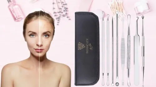 ZESTAW ŁYŻECZKI UNY DO USUWANIA WĄGRÓW ZASKÓRNIKÓW NARZĘDZIA DWUSTRONE ETUI na Arena.pl