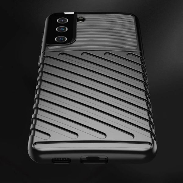 Etui Samsung Galaxy S21+ Plus Pancerne Thunder Czarne zdjęcie 10