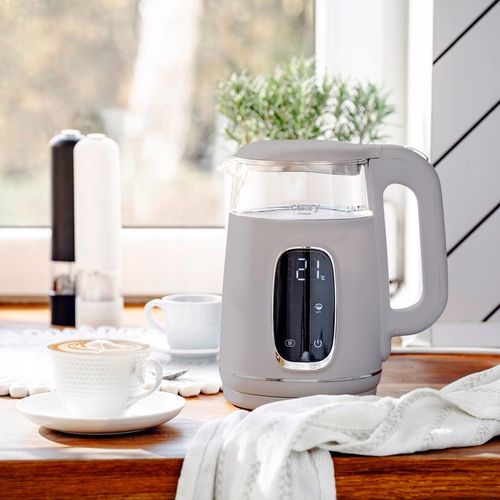 Czajnik Elektryczny 2200W Szklany beżowy Panel LED Mocny Camry CR1383 na Arena.pl