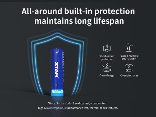 akumulator Xtar 18650 3,6V Li-ion 3600mAh z zabezpieczeniem na Arena.pl
