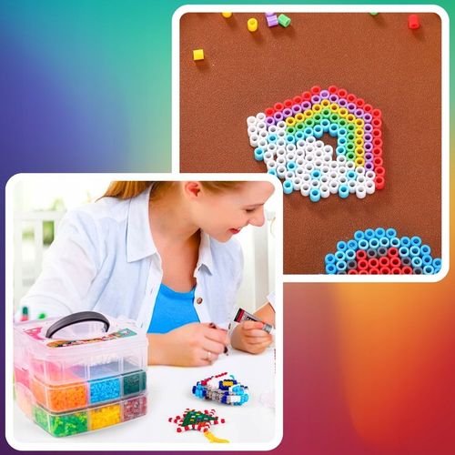 KORALIKI do PRASOWANIA ZESTAW 9000 szt DLA DZIECI SZABLONY WALIZKA PREZENT na Arena.pl