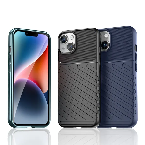 pancerne etui iphone 15 plus thunder case - czarne zdjęcie 6