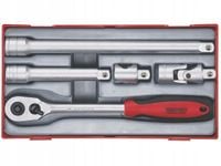 TENGTOOLS ZESTAW POKRĘTŁA ZAPADKOWEGO 1/2, 5EL. 73190100 TENG TOOLS