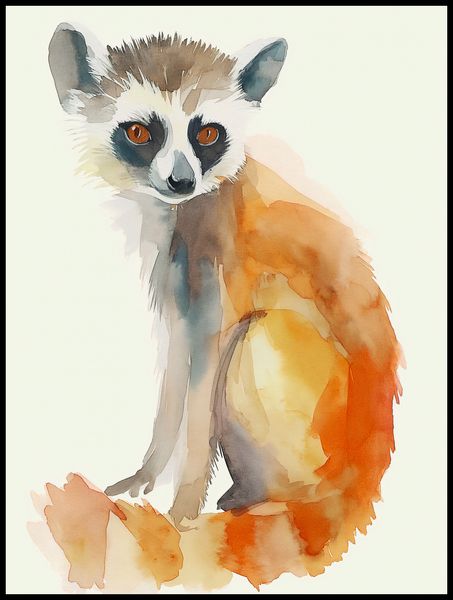 Plakat 75x100cm Lemurek zdjęcie 2