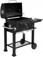 Grill węglowy LUND Deluxe na kółkach ruszt 57x37cm