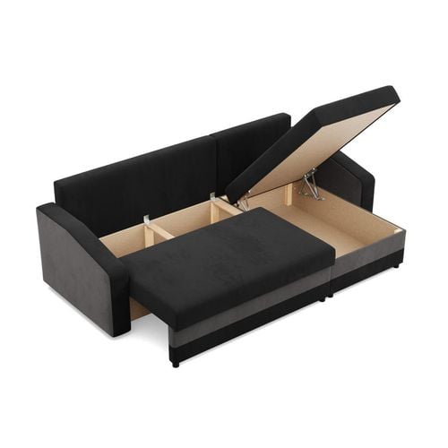 Narożnik uniwersalny, mikrofaza, AURELO, 231x140x92 cm, szary | TYLETEGOTU na Arena.pl