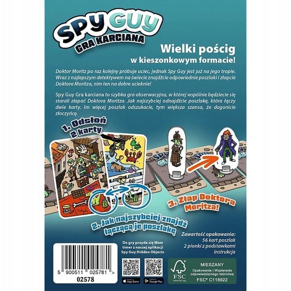 Spy Guy. Gra karciana zdjęcie 3
