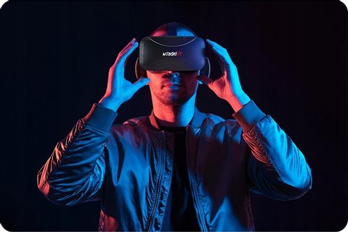 WEBSKI GOGLE OKULARY VR 3D WIRTUALNE DO TELEFONU FILMÓW + SŁUCHAWKI NAUSZNE na Arena.pl