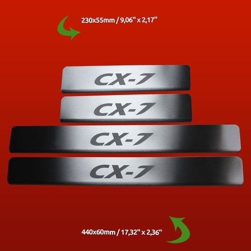 Listwa progowa MAZDA CX-7 Stal nierdzewna 304 mat 4szt na Arena.pl