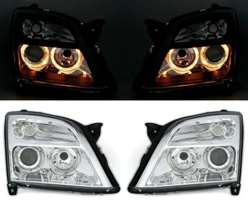LAMPY Reflektory Do OPEL VECTRA C 2002-2005 RINGI Chrom DEPO NOWE SOCZEWKI na Arena.pl